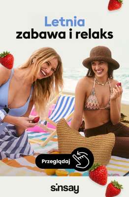 Sinsay - gazetka promocyjna Letnia zabawa i relaks! od poniedziałku 29.06 do niedzieli 05.07