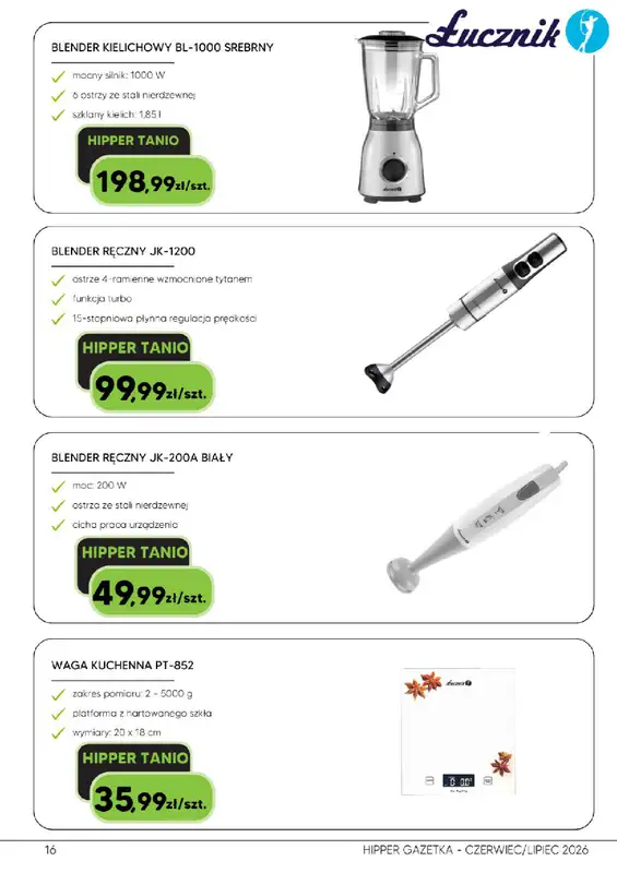 HIPPER.pl - gazetka promocyjna Gazetka od poniedziałku 29.06 do środy 01.07 - strona 16