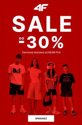 4F - gazetka promocyjna SALE do -30% od poniedziałku 29.06 