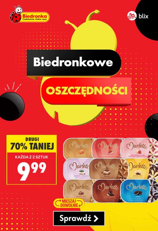 Biedronka - gazetka promocyjna Biedronkowe oszczędności od poniedziałku 29.06 do środy 01.07