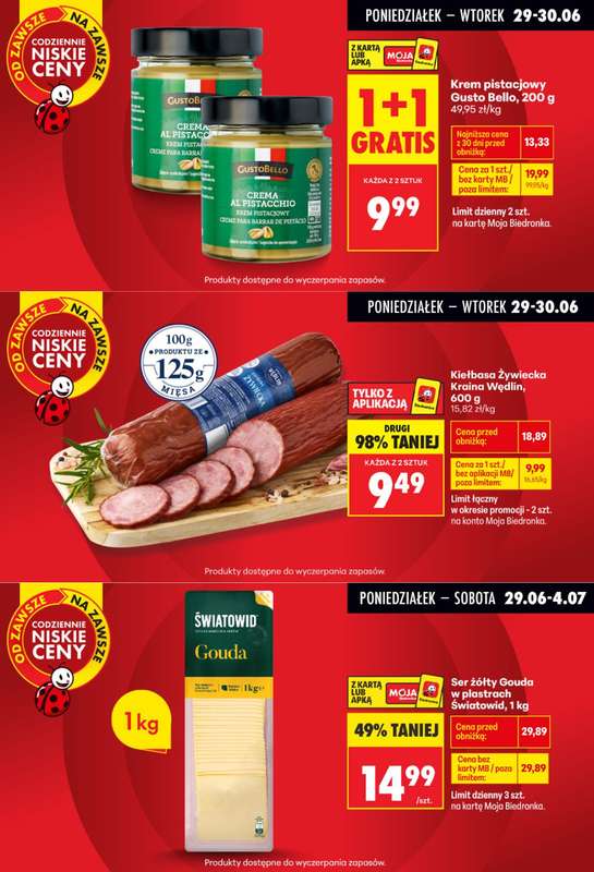 Biedronka - gazetka promocyjna Biedronkowe oszczędności od poniedziałku 29.06 do środy 01.07 - strona 2