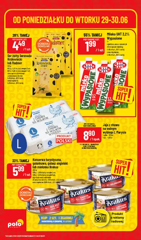 POLOmarket - gazetka promocyjna Super hity od poniedziałku 29.06 do wtorku 30.06 - strona 4