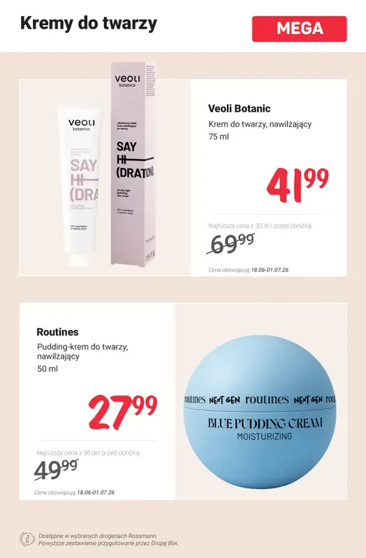 Rossmann - gazetka promocyjna MEGA promocje na pielęgnację! od poniedziałku 29.06 do środy 01.07 - strona 3