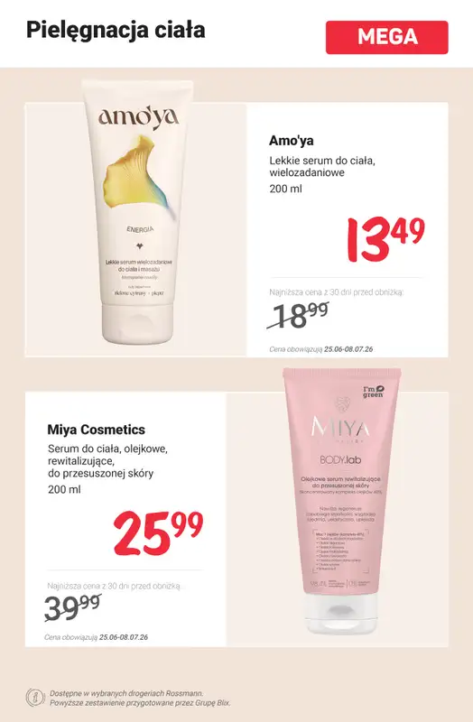 Rossmann - gazetka promocyjna MEGA promocje na pielęgnację! od poniedziałku 29.06 do środy 01.07 - strona 8