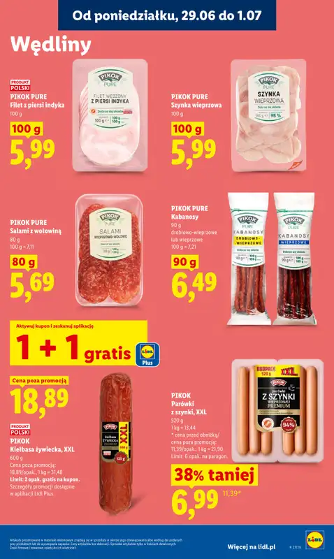 Lidl - gazetka promocyjna Oferta od poniedziałku od poniedziałku 29.06 do środy 01.07 - strona 43