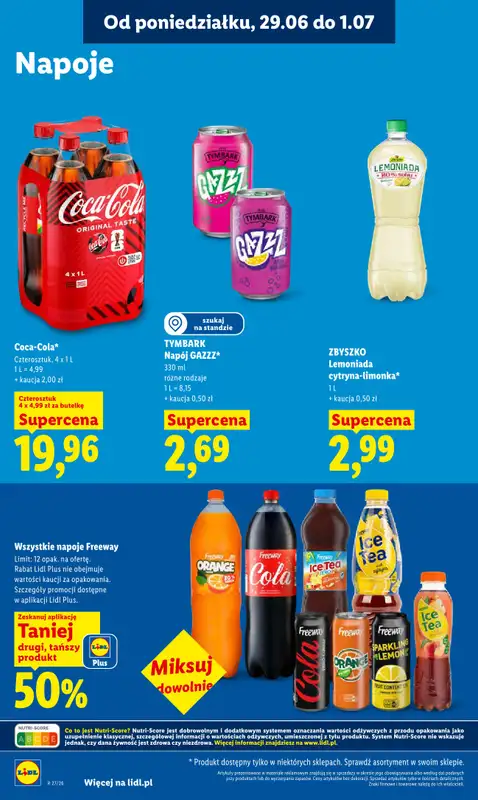 Lidl - gazetka promocyjna Oferta od poniedziałku od poniedziałku 29.06 do środy 01.07 - strona 62