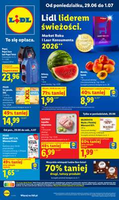 Lidl - gazetka promocyjna Oferta od poniedziałku od poniedziałku 29.06 do środy 01.07