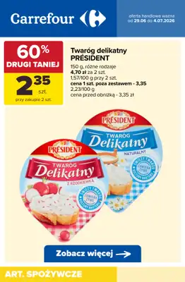Carrefour - gazetka promocyjna Produkty na kanapki od poniedziałku 29.06 do soboty 04.07 - strona 7