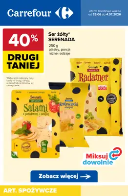 Carrefour - gazetka promocyjna Produkty na kanapki od poniedziałku 29.06 do soboty 04.07 - strona 8