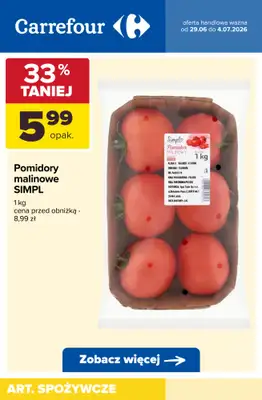 Carrefour - gazetka promocyjna Produkty na kanapki od poniedziałku 29.06 do soboty 04.07 - strona 4