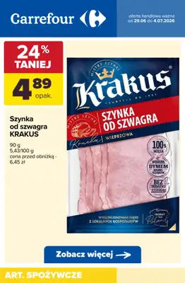 Carrefour - gazetka promocyjna Produkty na kanapki od poniedziałku 29.06 do soboty 04.07 - strona 3