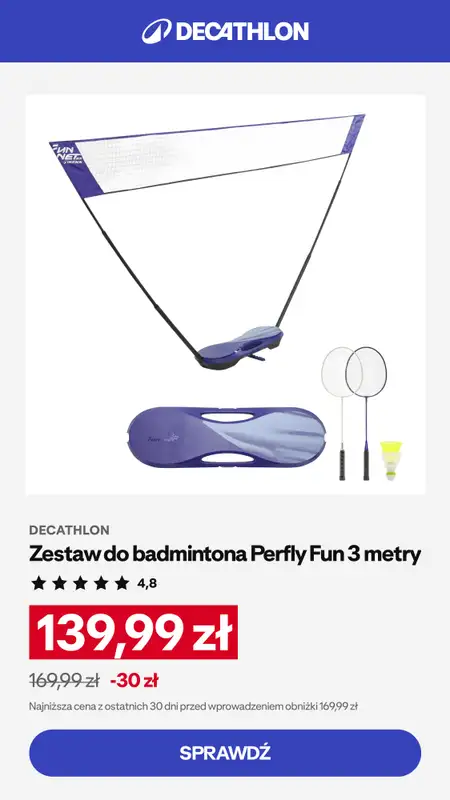 Decathlon - gazetka promocyjna Badminton i padel - Najlepsze okazje! od czwartku 02.07 do niedzieli 12.07 - strona 3