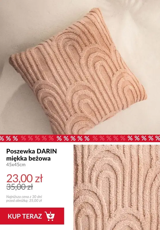 Homla - gazetka promocyjna Do -50% tekstylia do salonu od poniedziałku 29.06  - strona 10