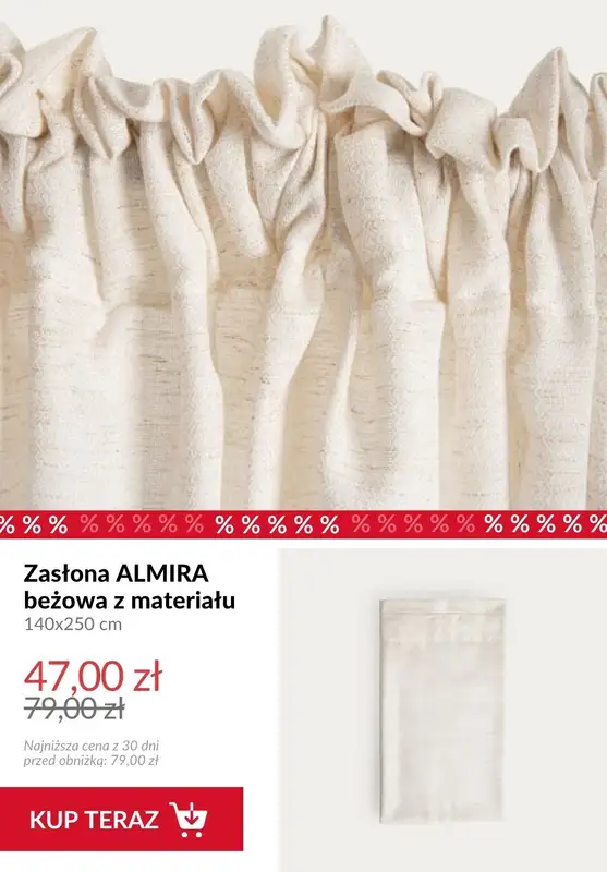 Homla - gazetka promocyjna Do -50% tekstylia do salonu od poniedziałku 29.06  - strona 8