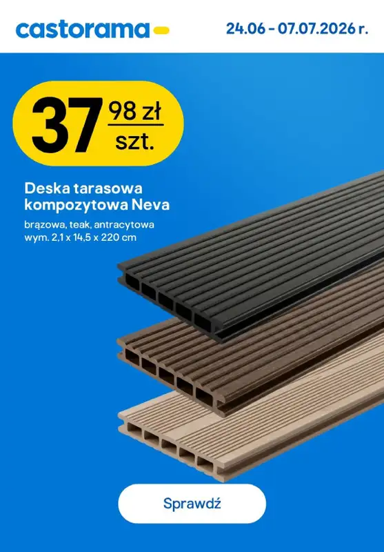 Castorama - gazetka promocyjna Najlepsze oferty od poniedziałku 29.06 do wtorku 07.07 - strona 7