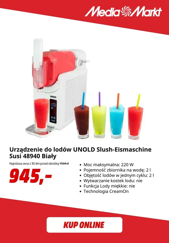 Media Markt - gazetka promocyjna Maszynki do lodów od poniedziałku 29.06 do wtorku 07.07 - strona 7