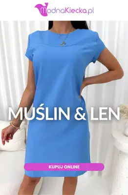 Modna Kiecka - gazetka promocyjna Muślin i len od poniedziałku 29.06 