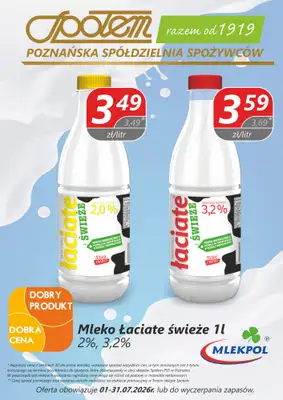 Społem - Blisko i Korzystnie - gazetka promocyjna Plakaty promocyjne PSS Poznań od środy 01.07 do piątku 31.07 - strona 3