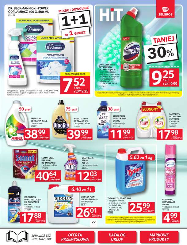 Selgros - gazetka promocyjna Oferta spożywcza od czwartku 02.07 do środy 15.07 - strona 27