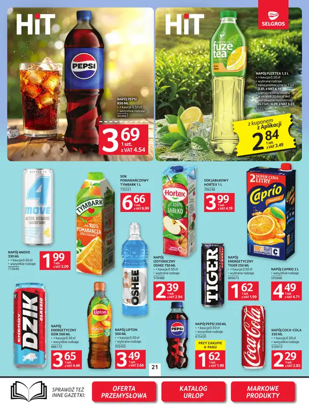 Selgros - gazetka promocyjna Oferta spożywcza od czwartku 02.07 do środy 15.07 - strona 21