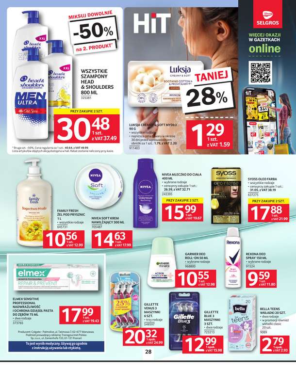Selgros - gazetka promocyjna Oferta spożywcza od czwartku 02.07 do środy 15.07 - strona 28