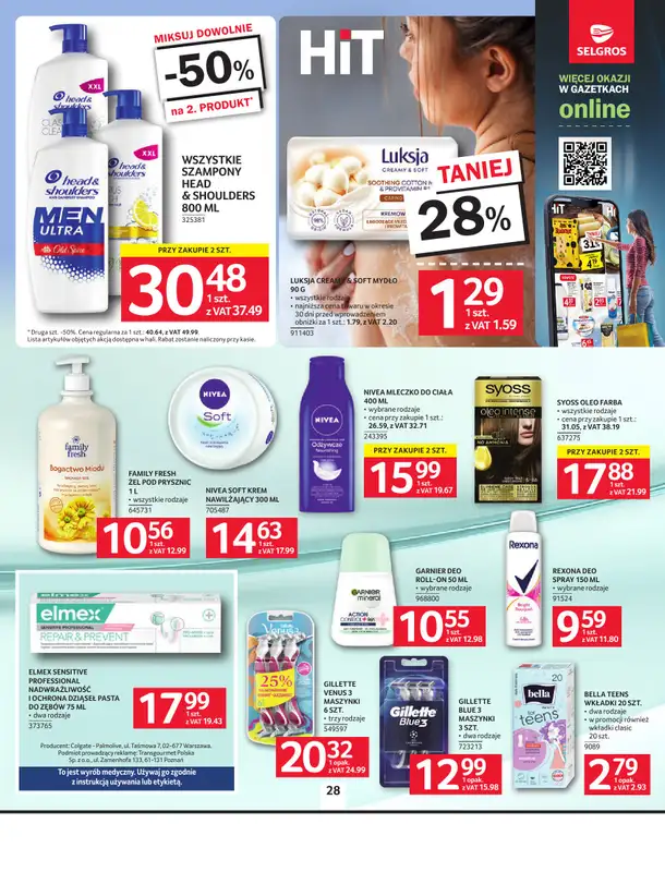 Selgros - gazetka promocyjna Oferta spożywcza od czwartku 02.07 do środy 15.07 - strona 28