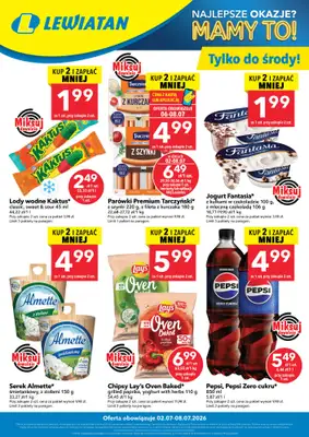 LEWIATAN - gazetka promocyjna W wielopakach taniej! od czwartku 02.07 do środy 08.07