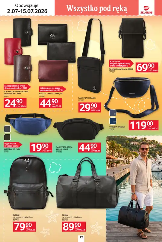 Selgros - gazetka promocyjna Katalog Urlop od czwartku 02.07 do środy 15.07 - strona 12