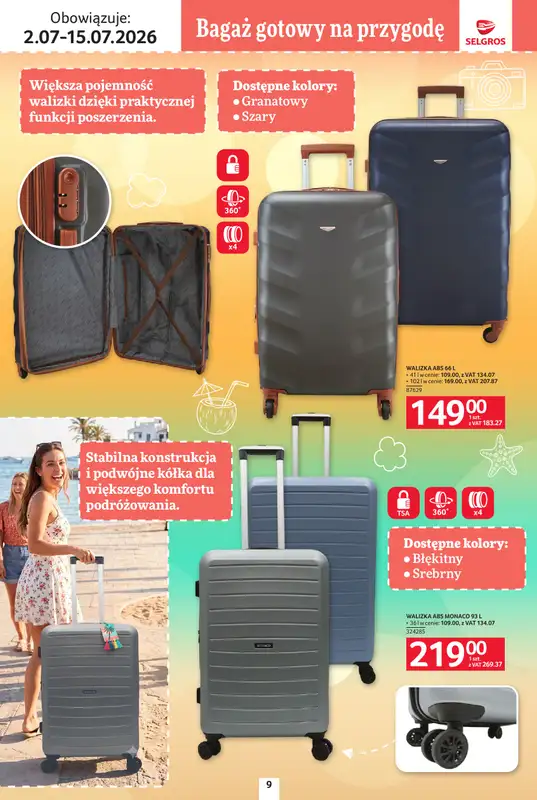 Selgros - gazetka promocyjna Katalog Urlop od czwartku 02.07 do środy 15.07 - strona 9