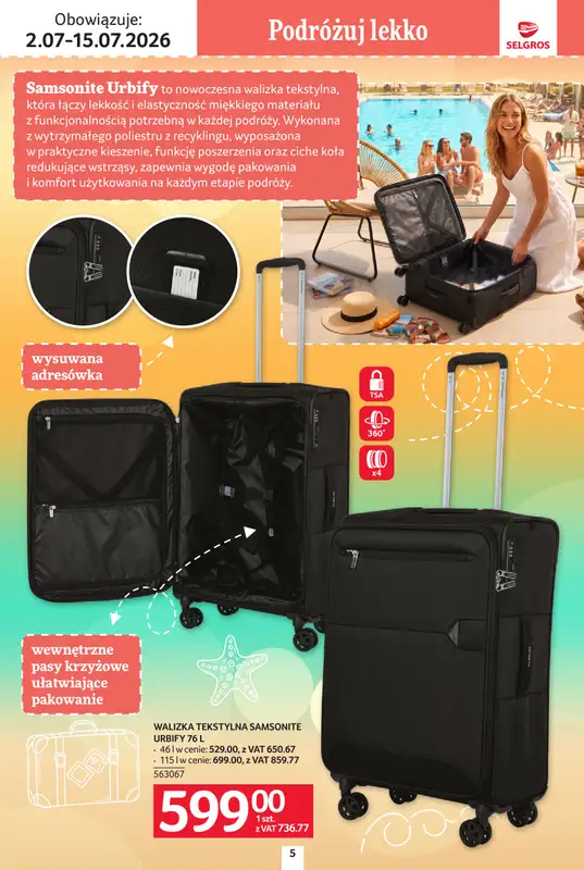 Selgros - gazetka promocyjna Katalog Urlop od czwartku 02.07 do środy 15.07 - strona 5