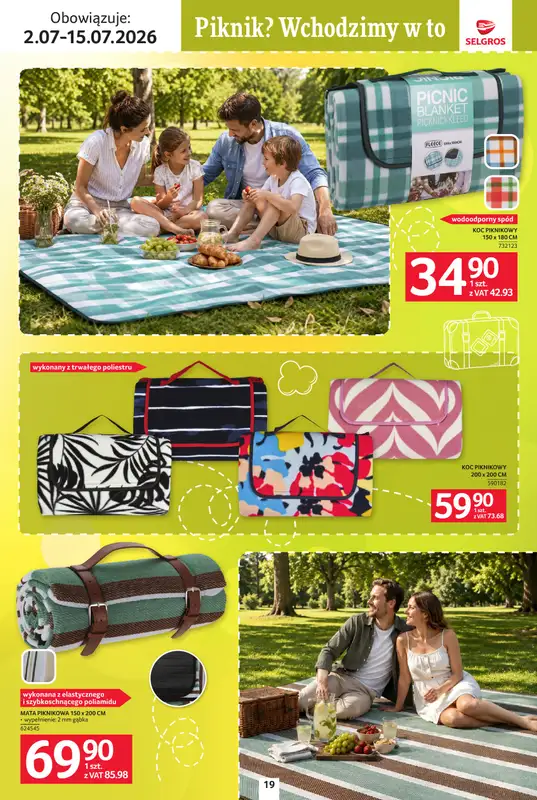 Selgros - gazetka promocyjna Katalog Urlop od czwartku 02.07 do środy 15.07 - strona 19