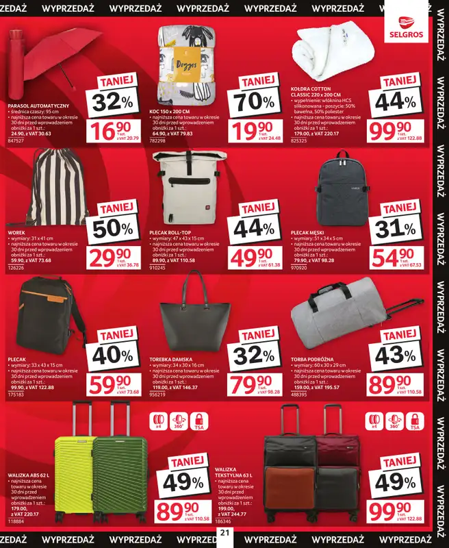 Selgros - gazetka promocyjna Katalog Wyprzedaż od czwartku 02.07 do środy 15.07 - strona 21