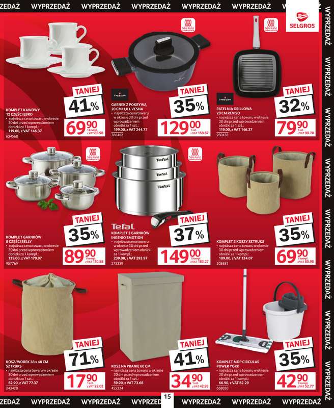 Selgros - gazetka promocyjna Katalog Wyprzedaż od czwartku 02.07 do środy 15.07 - strona 15