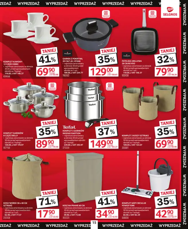 Selgros - gazetka promocyjna Katalog Wyprzedaż od czwartku 02.07 do środy 15.07 - strona 15