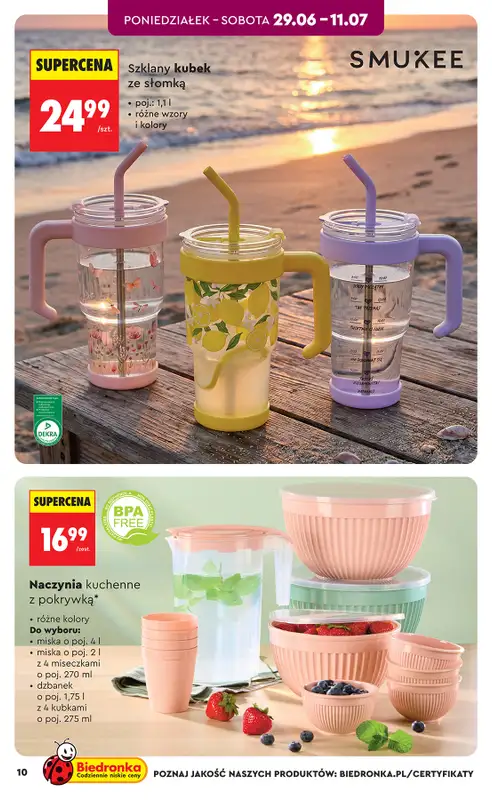 Biedronka - gazetka promocyjna Hity i inspiracje, od 27.06 od soboty 27.06 do środy 15.07 - strona 12