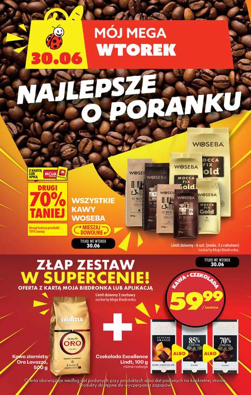 Biedronka - gazetka promocyjna Mój mega wtorek od wtorku 30.06 do wtorku 30.06