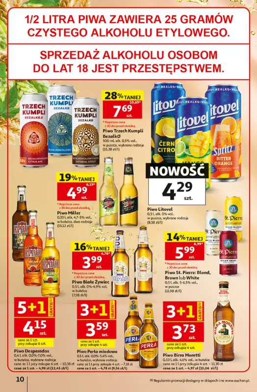 Auchan - gazetka promocyjna Gazetka 30 Lat Hipermarket Auchan od czwartku 02.07 do środy 08.07 - strona 10