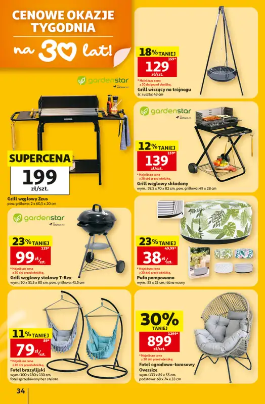 Auchan - gazetka promocyjna Gazetka 30 Lat Hipermarket Auchan od czwartku 02.07 do środy 08.07 - strona 34