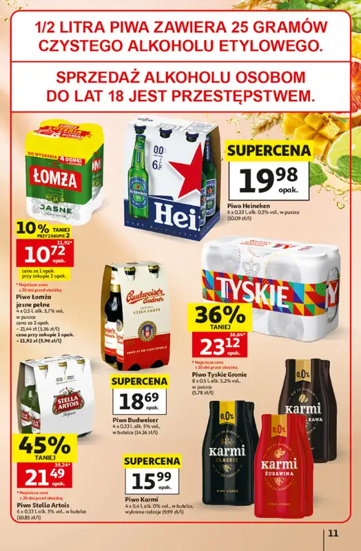 Auchan - gazetka promocyjna Gazetka 30 Lat Hipermarket Auchan od czwartku 02.07 do środy 08.07 - strona 11