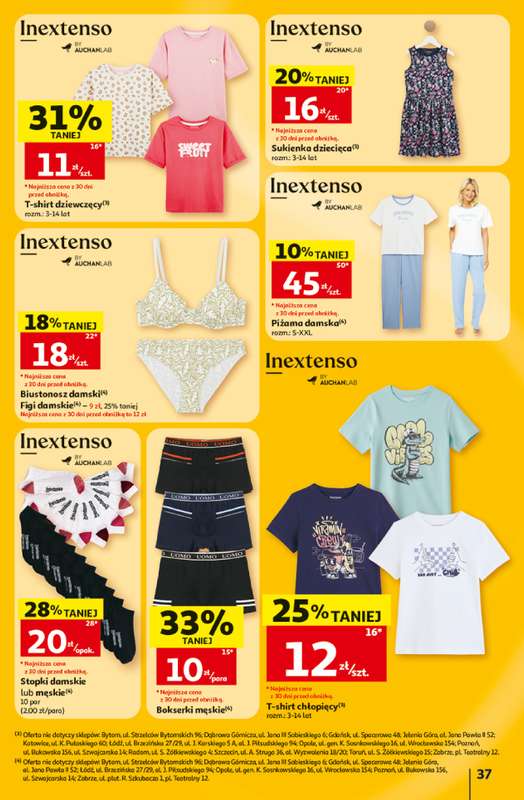 Auchan - gazetka promocyjna Gazetka 30 Lat Hipermarket Auchan od czwartku 02.07 do środy 08.07 - strona 37