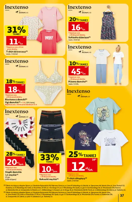 Auchan - gazetka promocyjna Gazetka 30 Lat Hipermarket Auchan od czwartku 02.07 do środy 08.07 - strona 37