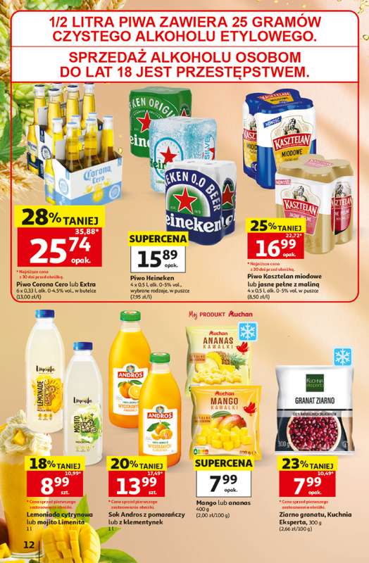 Auchan - gazetka promocyjna Gazetka 30 Lat Hipermarket Auchan od czwartku 02.07 do środy 08.07 - strona 12