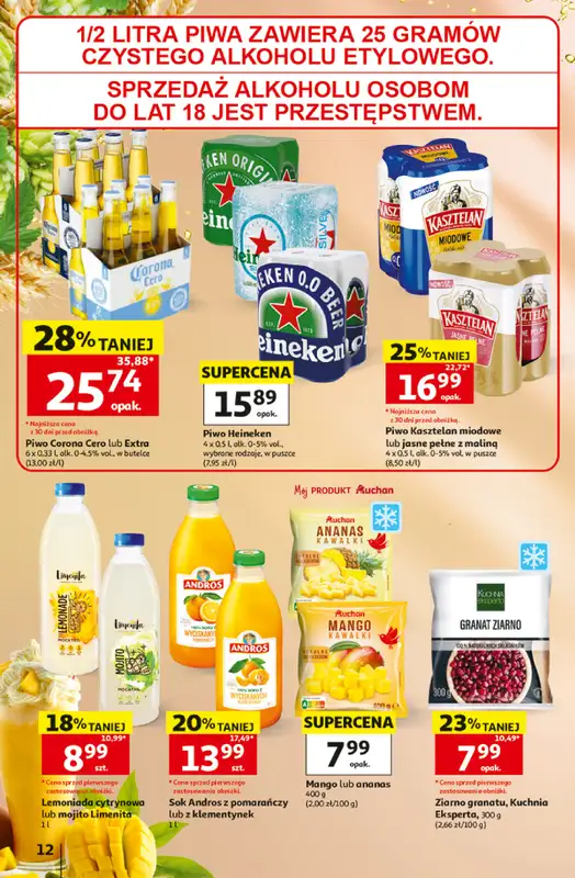 Auchan - gazetka promocyjna Gazetka 30 Lat Hipermarket Auchan od czwartku 02.07 do środy 08.07 - strona 12