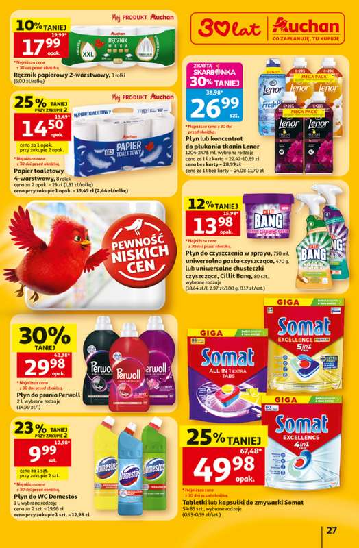 Auchan - gazetka promocyjna Gazetka 30 Lat Hipermarket Auchan od czwartku 02.07 do środy 08.07 - strona 27