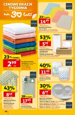 Auchan - gazetka promocyjna Gazetka 30 Lat Hipermarket Auchan od czwartku 02.07 do środy 08.07 - strona 28