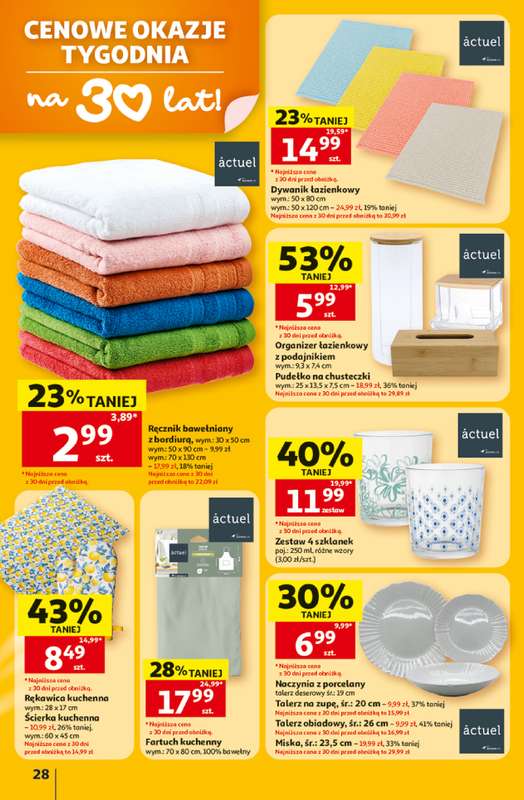 Auchan - gazetka promocyjna Gazetka 30 Lat Hipermarket Auchan od czwartku 02.07 do środy 08.07 - strona 28