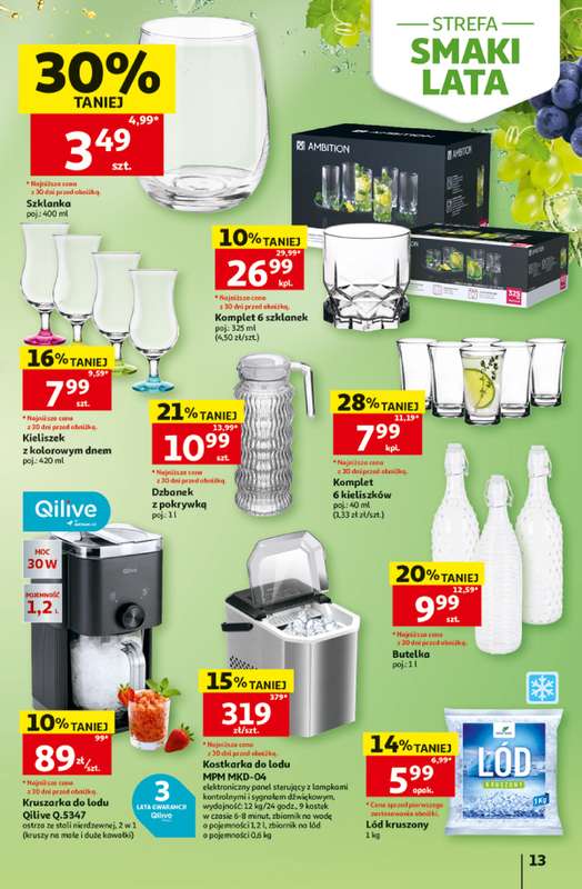 Auchan - gazetka promocyjna Gazetka 30 Lat Hipermarket Auchan od czwartku 02.07 do środy 08.07 - strona 13