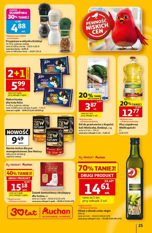 Auchan - gazetka promocyjna Gazetka 30 Lat Hipermarket Auchan od czwartku 02.07 do środy 08.07 - strona 25