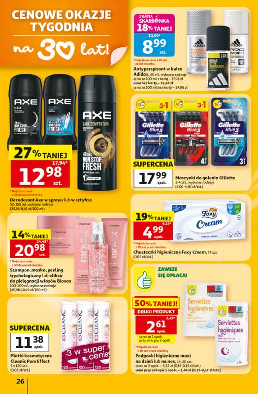Auchan - gazetka promocyjna Gazetka 30 Lat Hipermarket Auchan od czwartku 02.07 do środy 08.07 - strona 26