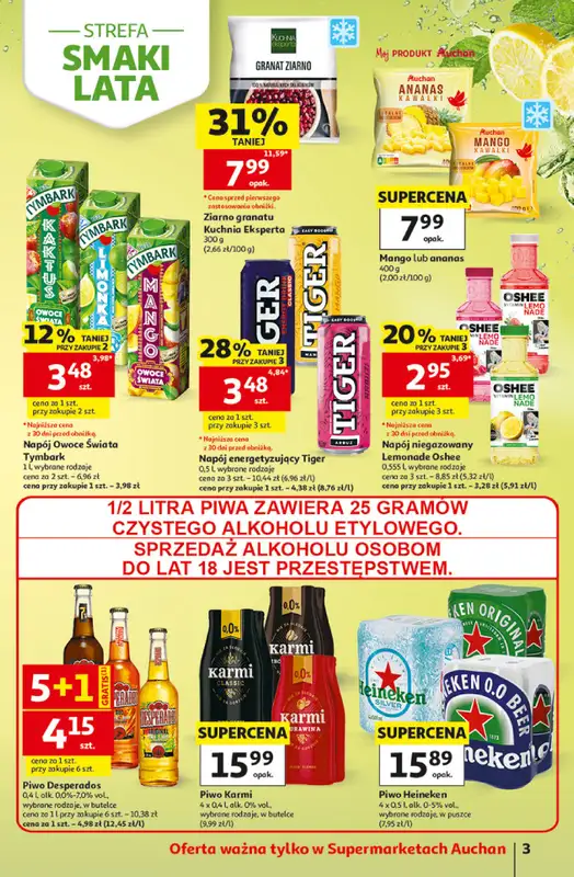 Auchan - gazetka promocyjna Gazetka 30 Lat Supermarket Auchan od czwartku 02.07 do środy 08.07 - strona 3